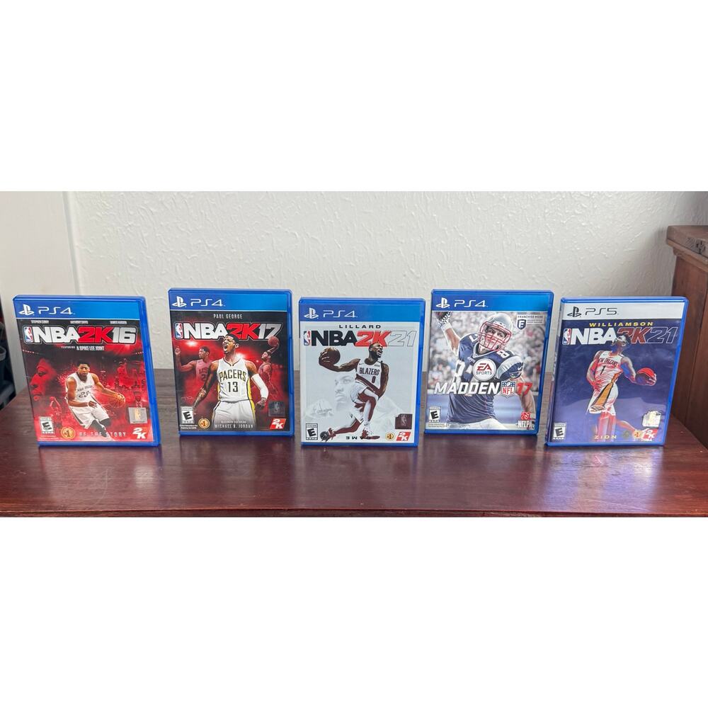 PlayStation 4 and 5 Sports Video Game Lot NBA Madden Modern Games